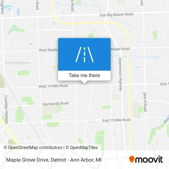 Maple Grove Drive map
