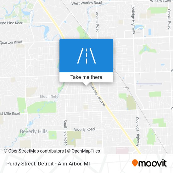 Mapa de Purdy Street