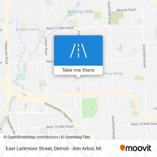 East Larkmoor Street map