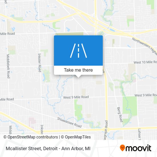 Mapa de Mcallister Street