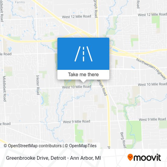 Mapa de Greenbrooke Drive