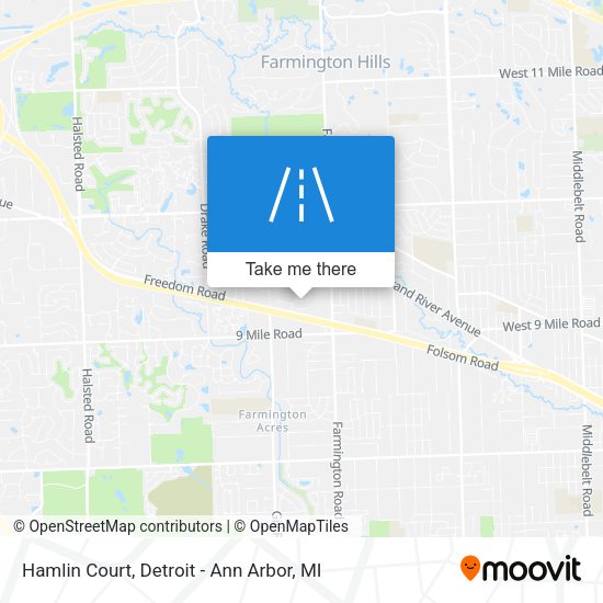 Mapa de Hamlin Court