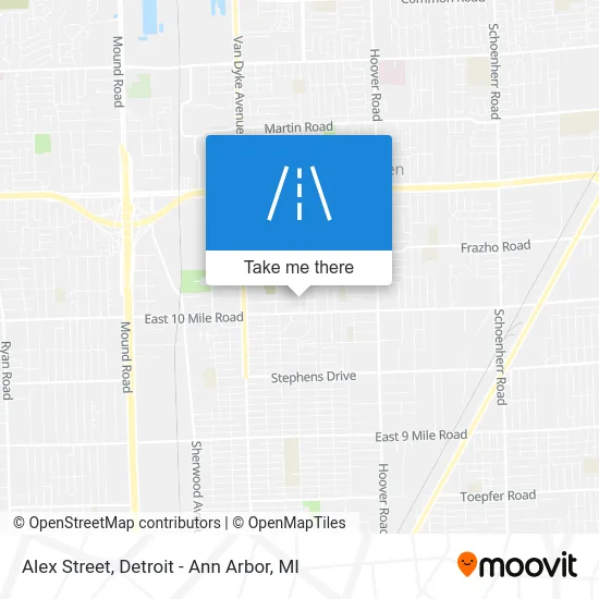 Alex Street map