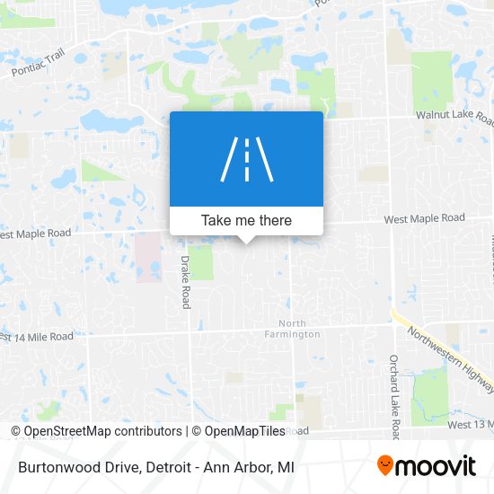 Burtonwood Drive map