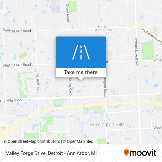 Valley Forge Drive map