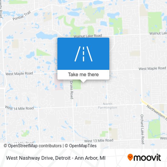 West Nashway Drive map