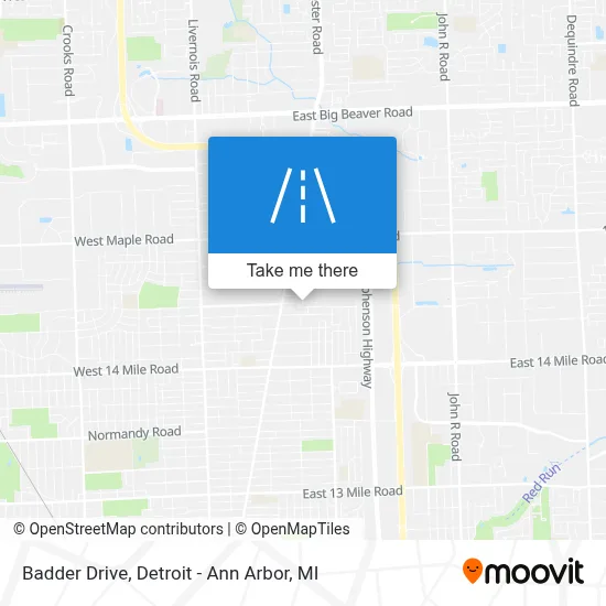 Badder Drive map