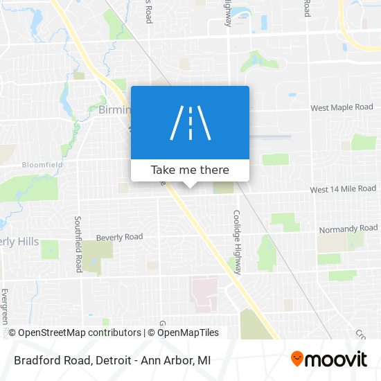 Mapa de Bradford Road