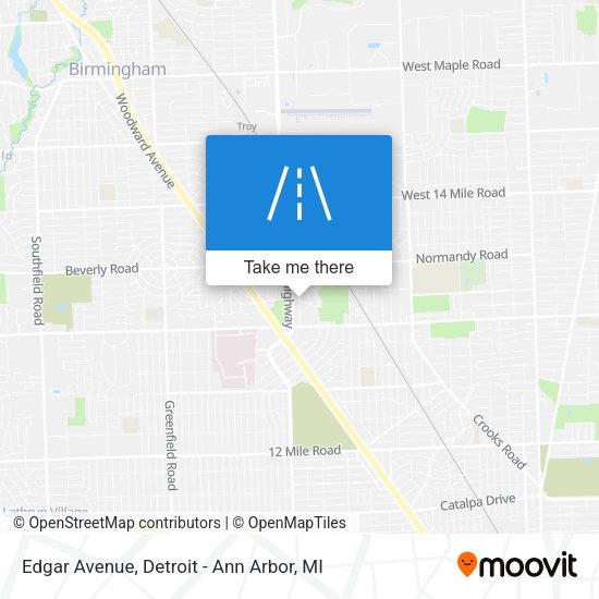 Edgar Avenue map