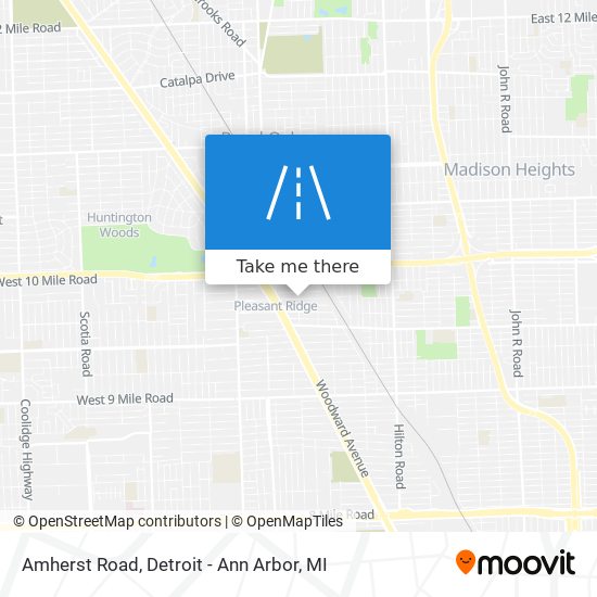 Amherst Road map