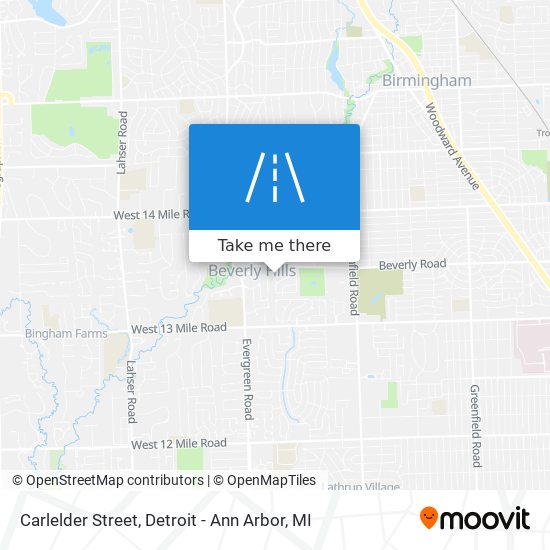 Carlelder Street map