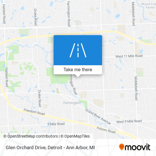 Glen Orchard Drive map