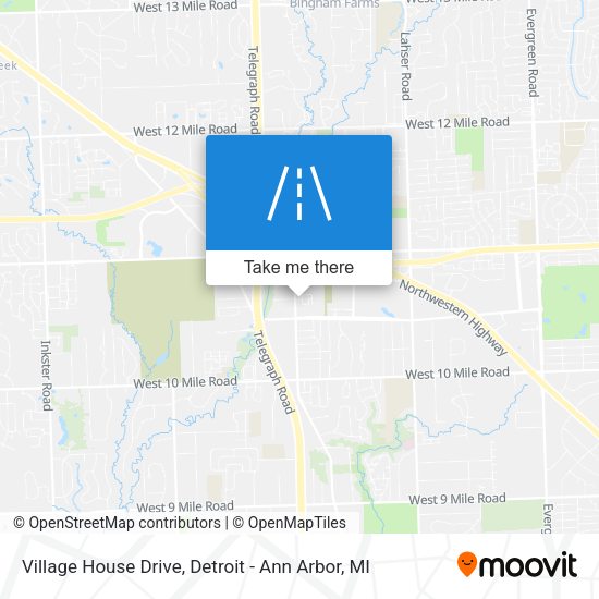 Village House Drive map