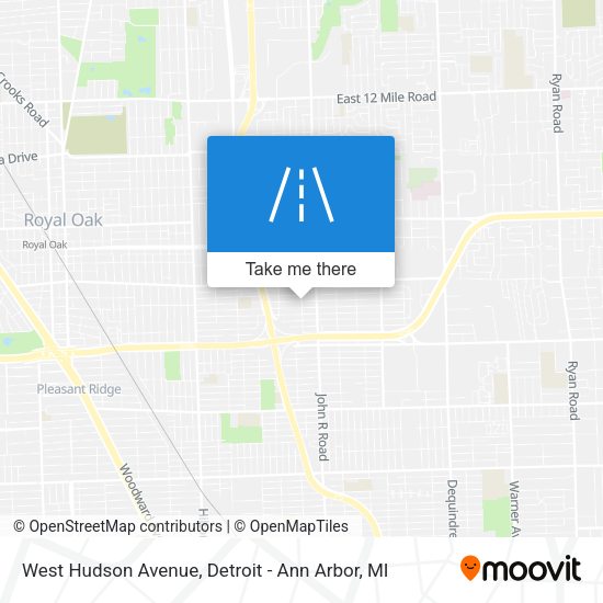 Mapa de West Hudson Avenue