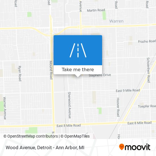 Wood Avenue map
