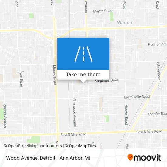 Mapa de Wood Avenue