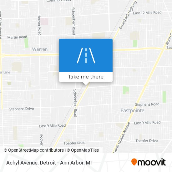 Achyl Avenue map