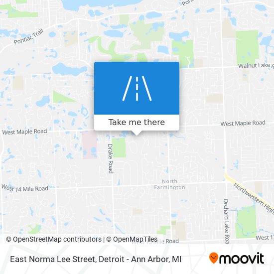 East Norma Lee Street map