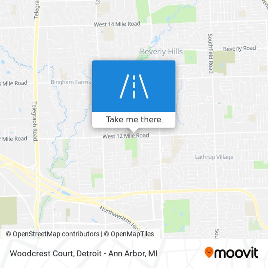 Woodcrest Court map