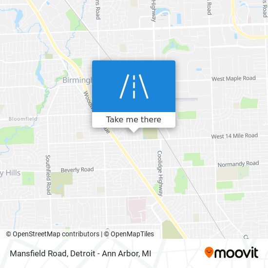 Mansfield Road map