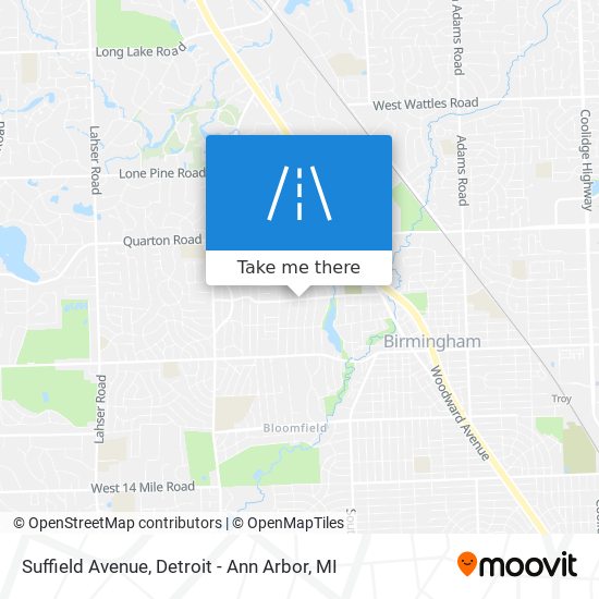 Suffield Avenue map