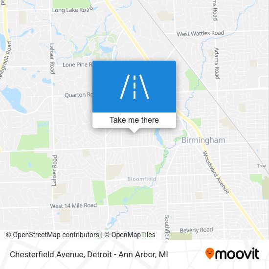 Mapa de Chesterfield Avenue