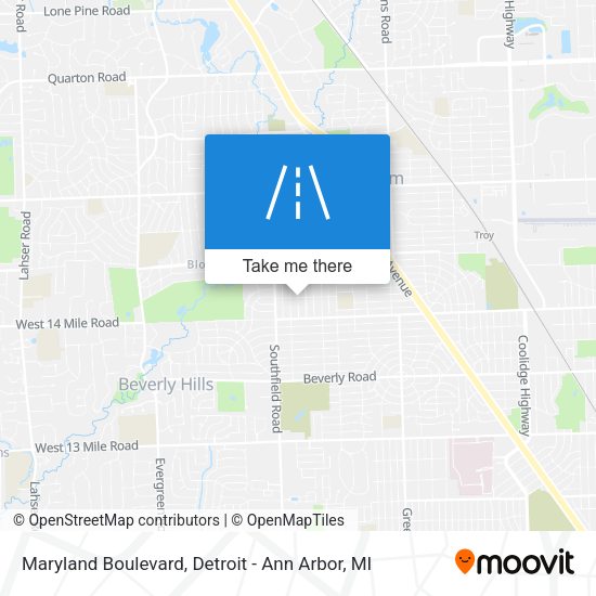 Mapa de Maryland Boulevard