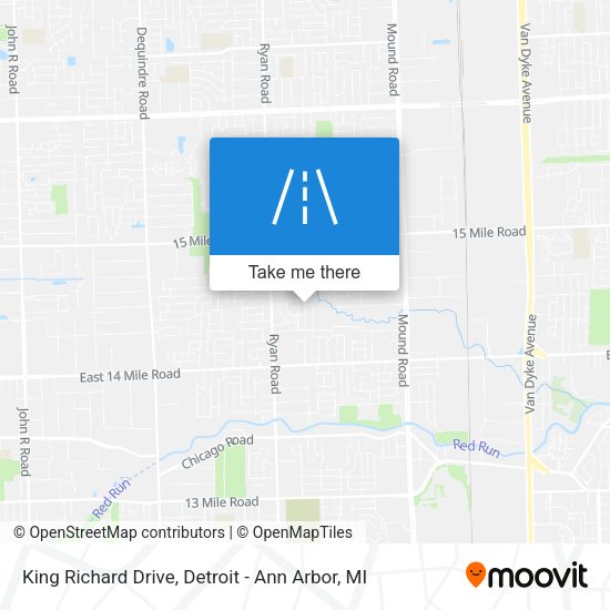 Mapa de King Richard Drive