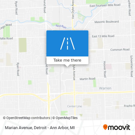 Marian Avenue map