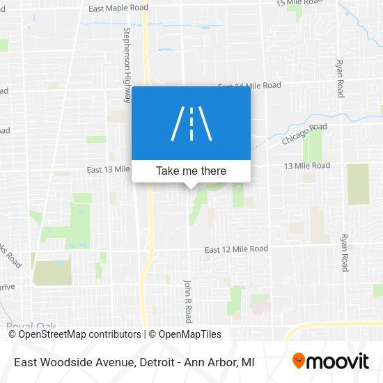 East Woodside Avenue map