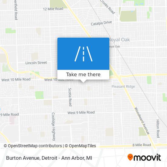 Mapa de Burton Avenue