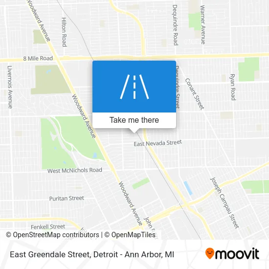 East Greendale Street map