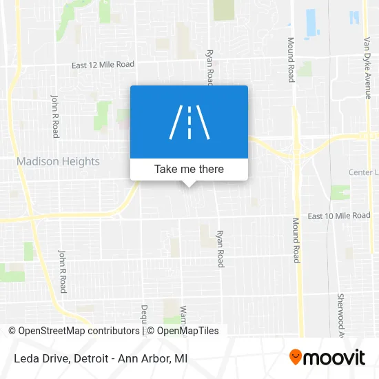 Leda Drive map