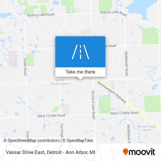 Vassar Drive East map