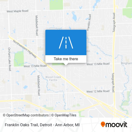 Franklin Oaks Trail map