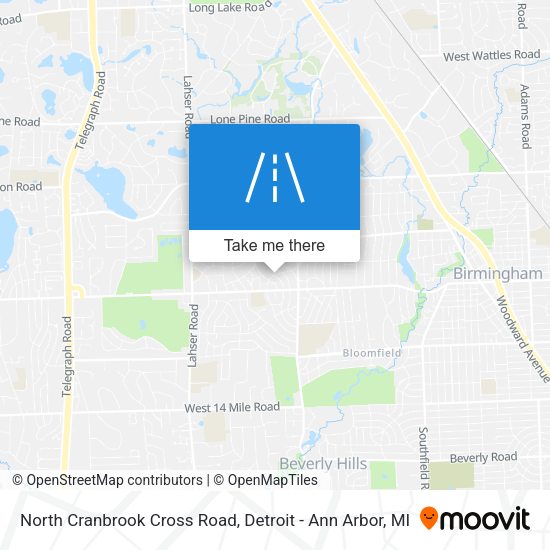 Mapa de North Cranbrook Cross Road