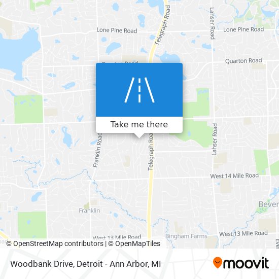 Woodbank Drive map