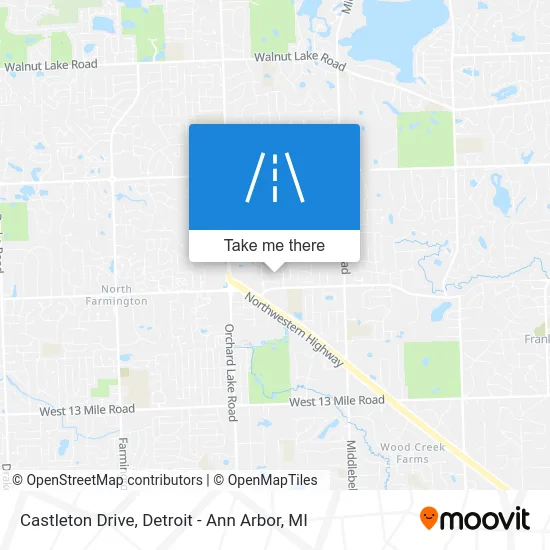 Castleton Drive map