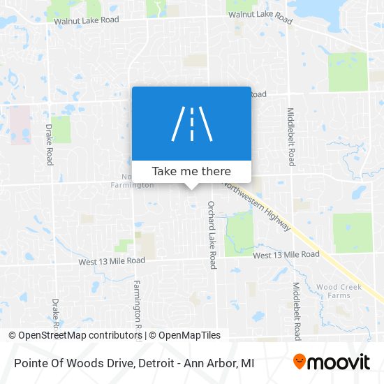 Mapa de Pointe Of Woods Drive