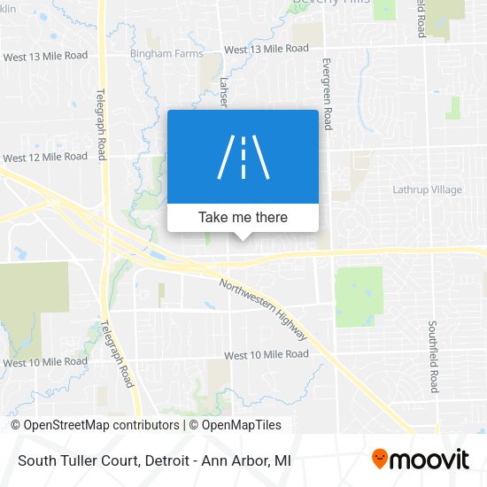 South Tuller Court map