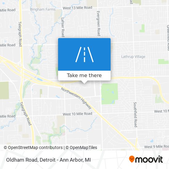 Mapa de Oldham Road