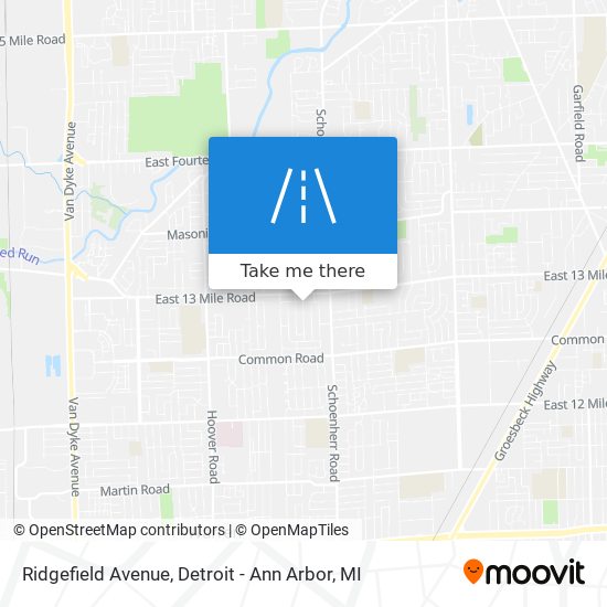 Ridgefield Avenue map