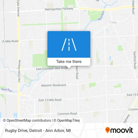 Rugby Drive map