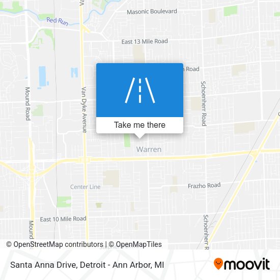 Mapa de Santa Anna Drive