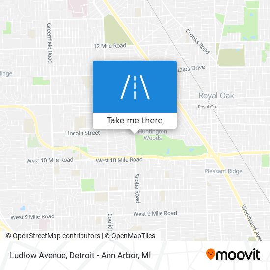 Mapa de Ludlow Avenue