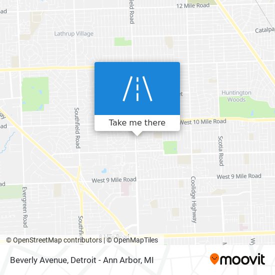 Mapa de Beverly Avenue