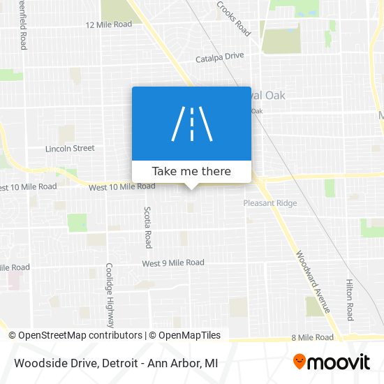 Woodside Drive map