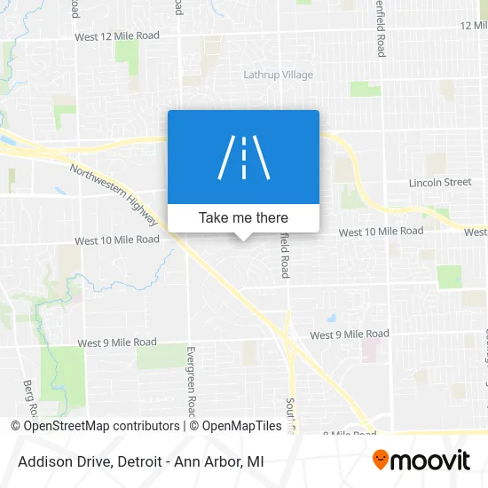 Addison Drive map