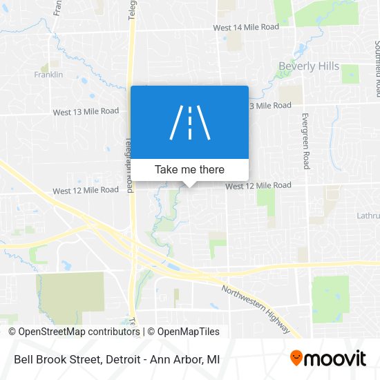 Mapa de Bell Brook Street