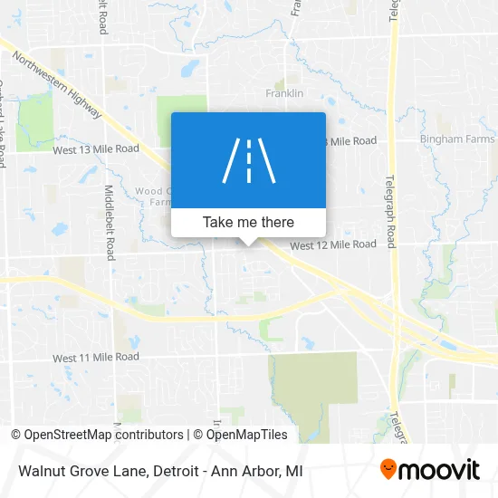 Walnut Grove Lane map